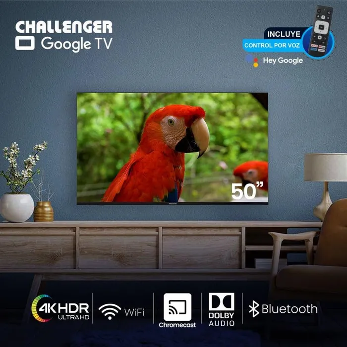 Televisor Challenger 50" Google TV 4K HDR