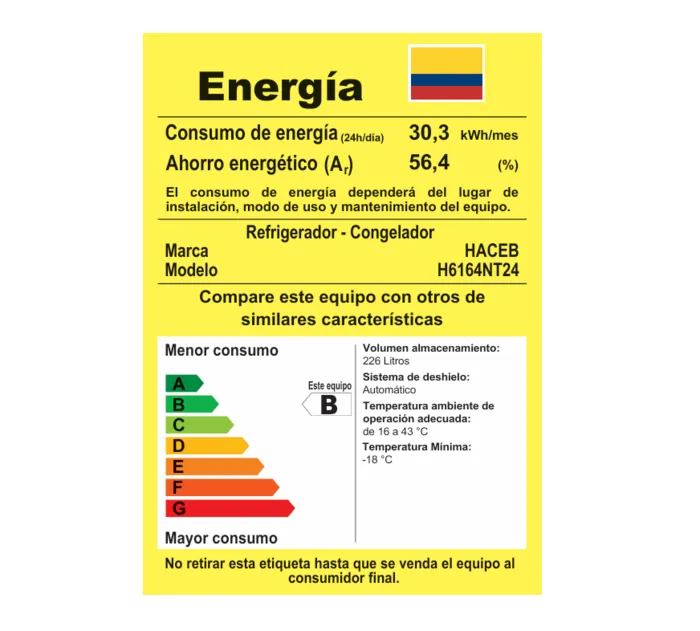 Nevera Haceb No Frost Manija Integrada Titanio 243 Litros