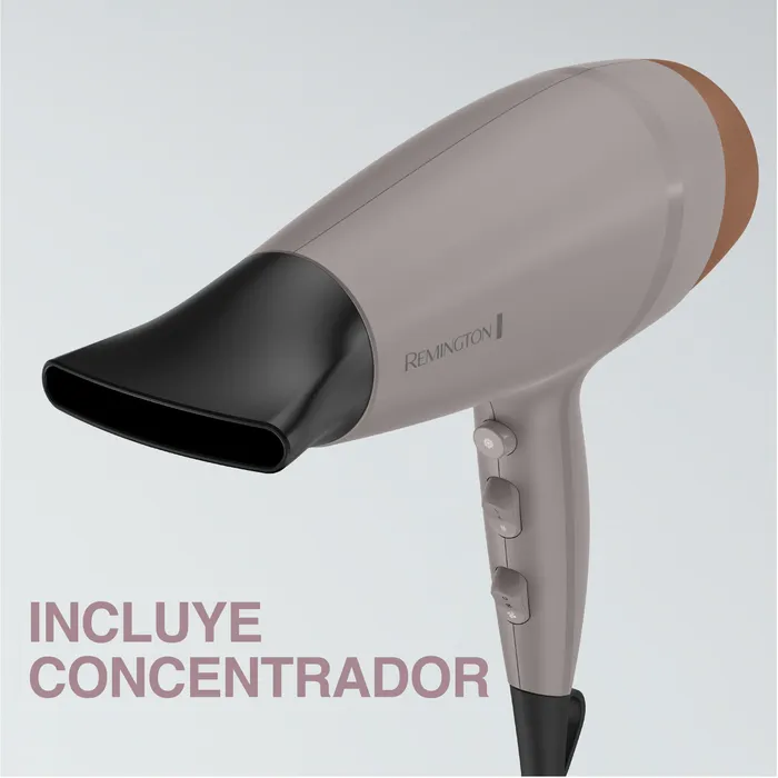 Secador Remington colágeno y biotina control antifrizz 1900W D26A Secador Remington colágeno y biotina control antifrizz 1900W