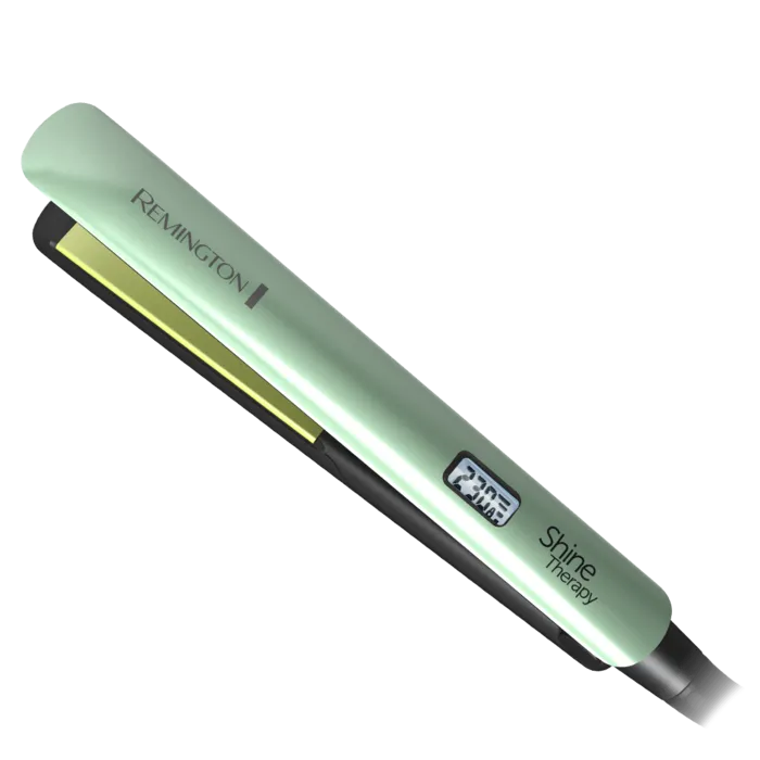 Plancha Alisadora Remington Shine Therapy Aguacate S9960 Plancha de cabello Remington cerámica aguacate macadamia verde