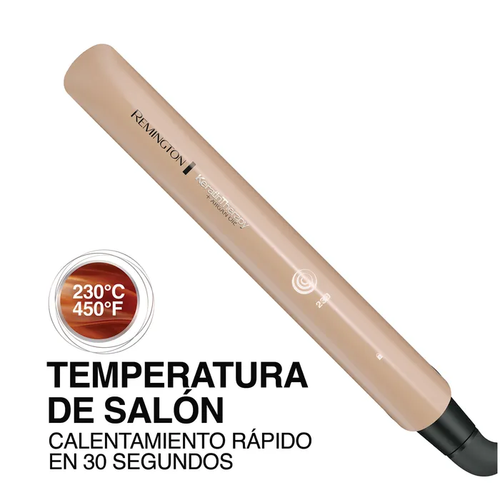 Plancha Alisadora Remington Keratina y Aceite de Argán S8599 Plancha de cabello Remington cerámica keratina y aceite de argán