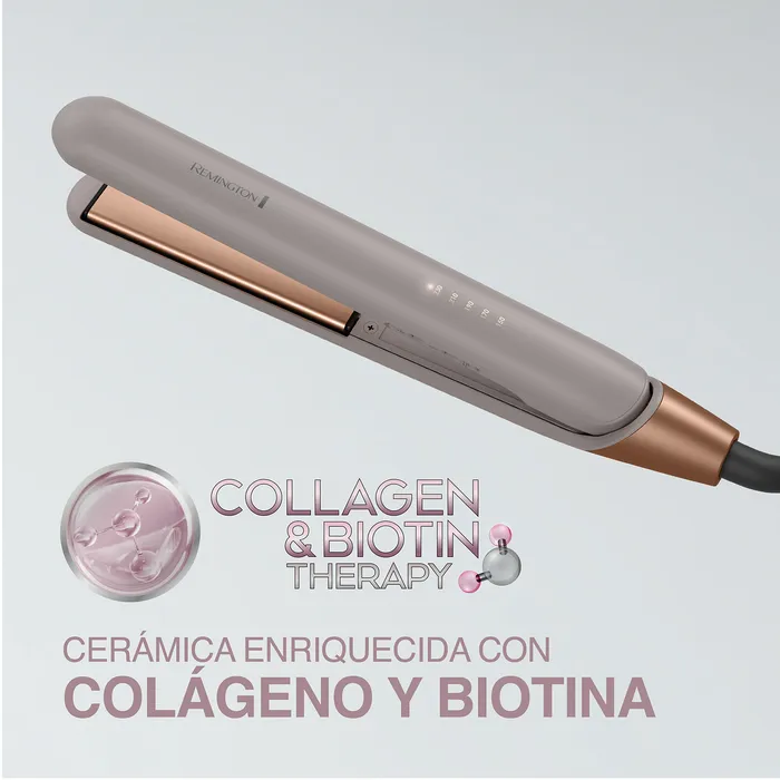 Plancha alisadora Remington colageno y biotina anti frizz S31A-110F