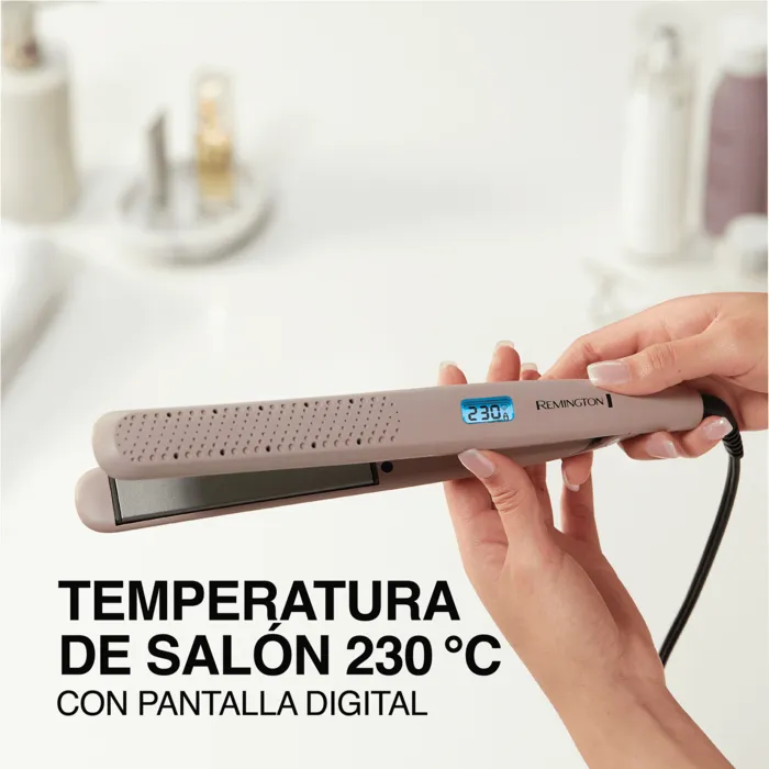 Plancha Alisadora Remington W2S Cabello Húmedo y Seco S27A Plancha de cabello Remington para cabello húmedo cerámica anti frizz