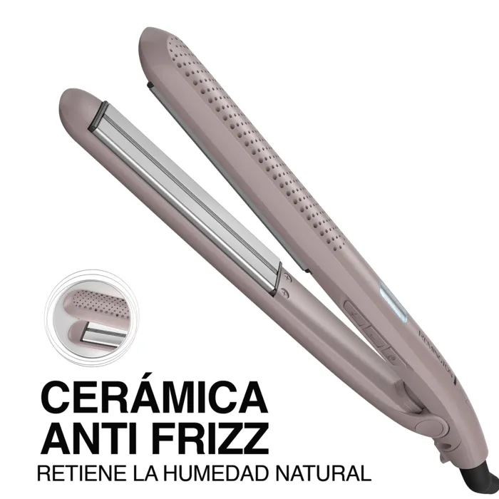 Plancha Alisadora Remington W2S Cabello Húmedo y Seco S27A Plancha de cabello Remington para cabello húmedo cerámica anti frizz