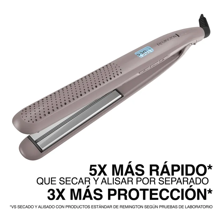 Plancha Alisadora Remington W2S Cabello Húmedo y Seco S27A Plancha de cabello Remington para cabello húmedo cerámica anti frizz