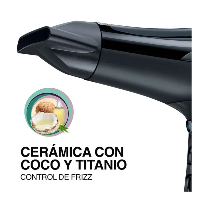 Secador Remington Shine Therapy, Negro D5210C (110) F