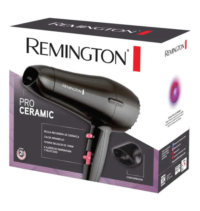 Secador Remington Pro Ceramic, Negro D2121WM