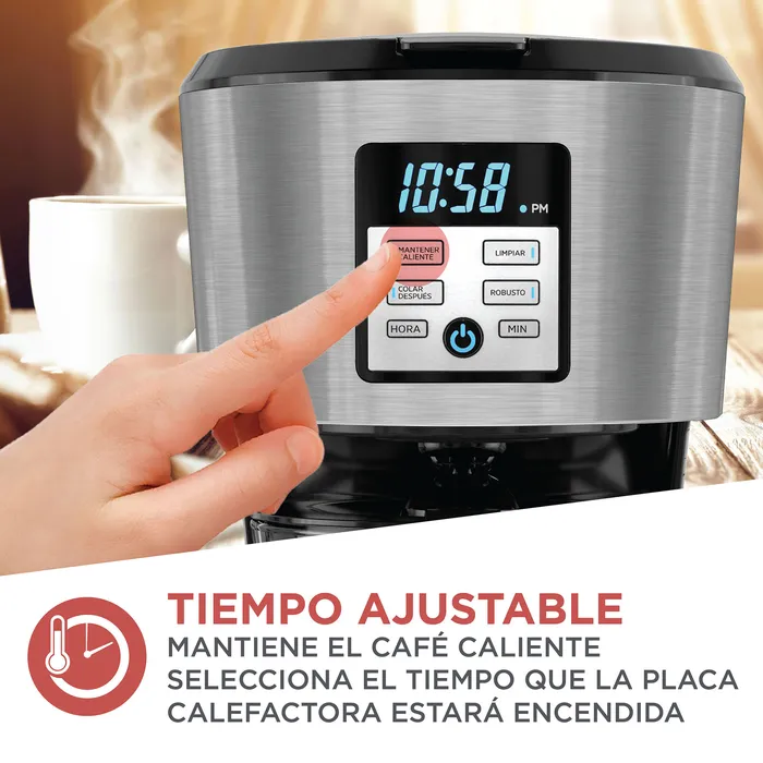 Cafetera Black+Decker Programable 12 tazas, Filtro CM1331S Cafetera Black + Decker Programable 12 tazas, Filtro CM1331S