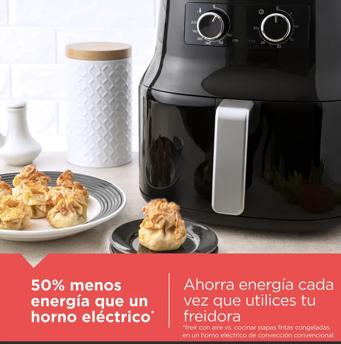 Freidora de Aire Black+Decker 4.5L Fríe y Hornea sin aceite HF4004B Freidora de Aire Black+Decker 4.5L Fríe y Hornea sin aceite