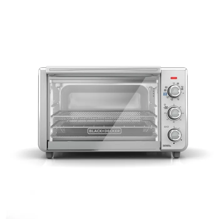 Horno freidor de aire Black+Decker 2 en 1 Hornea y fríe con aire TO3217SS-LA Horno freidor de aire BLACK+DECKER 2 en 1 Hornea y fríe con aire