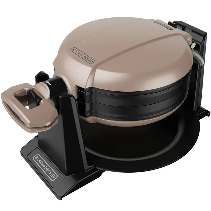 Waflera Black+Decker Giratoria prepara 2 waffles a la vez WMD201 Waflera Black + Decker Giratoria prepara 2 waffles a la vez