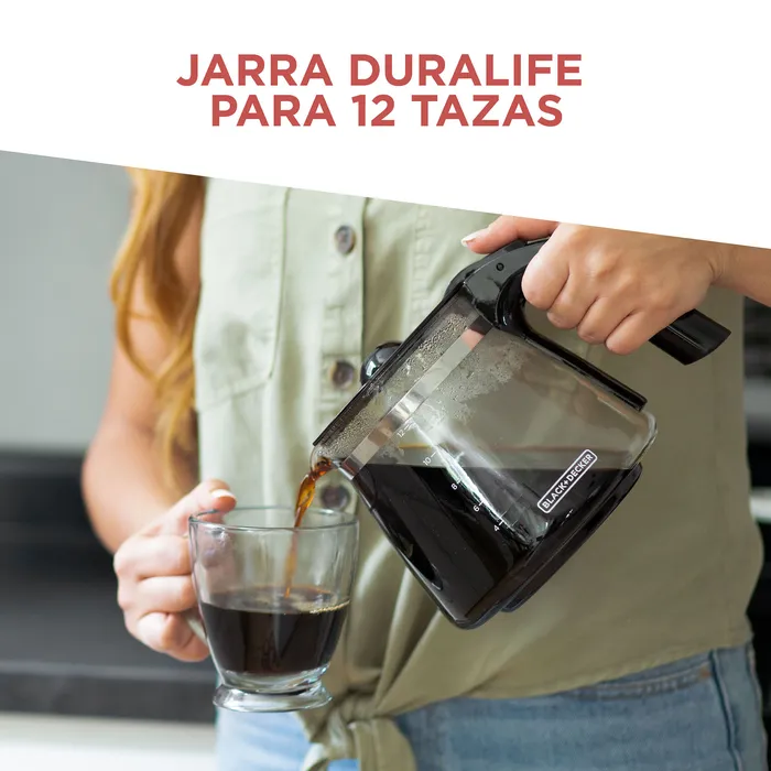 Cafetera Black+Decker Programable 12 tazas, Filtro CM1331S Cafetera Black + Decker Programable 12 tazas, Filtro CM1331S