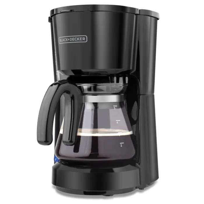 Cafetera Black+Decker de 5 Tazas, filtro permanente CM0701B Cafetera Black + Decker de 5 Tazas, Negro