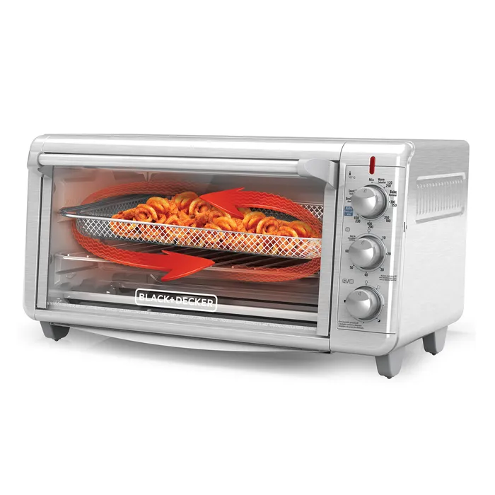 Horno Electrico freidor de aire Black+Decker extra amplio TO3265XSS-LA Horno Electrico freidor de aire BLACK+DECKER extra amplio