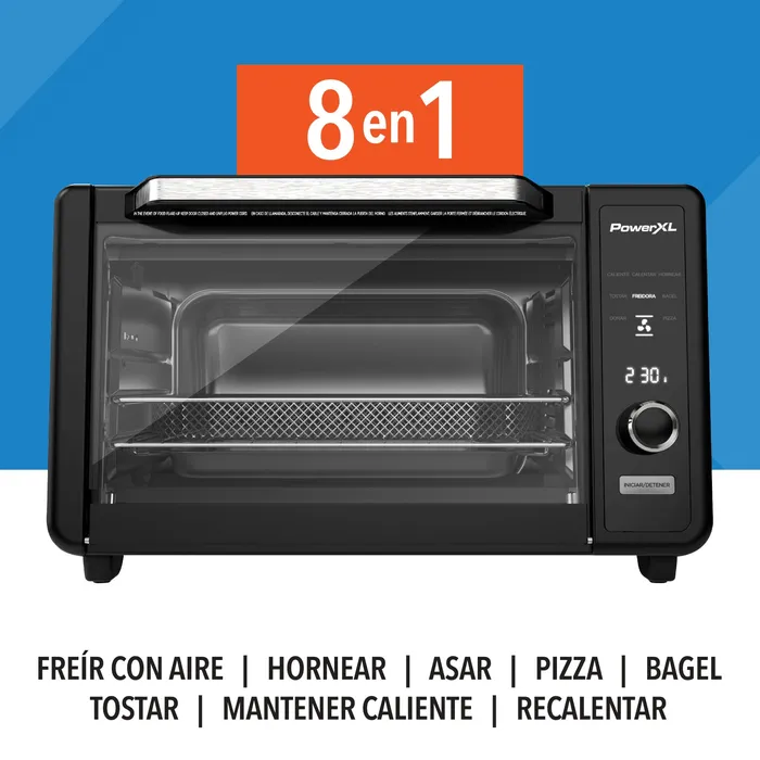 Horno-freidor-digital-PowerXL-extra-grande-8-funciones,-22L Horno freidor digital PowerXL extra grande 8 funciones, 22L