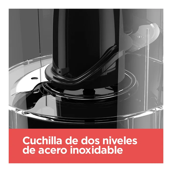 Picador de Alimentos Black+Decker One Touch 1.5 Tazas HC150B Procesador de alimentos BLACK+DECKER pica mezcla pulveriza 1.5 tazas