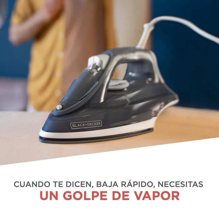 Plancha de Vapor Black + Decker Golpe de Vapor, Azul IRBD300 Plancha de Vapor Black + Decker Golpe de Vapor, Azul  IRBD300