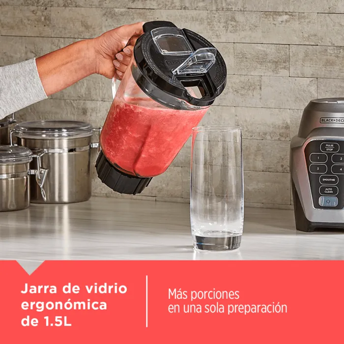 Licuadora Black+Decker Digital 700W potencia, BL0976-1MDLA Licuadora Black+Decker Digital potente 1.5L BL0976-1MDLA ICE CRUSH