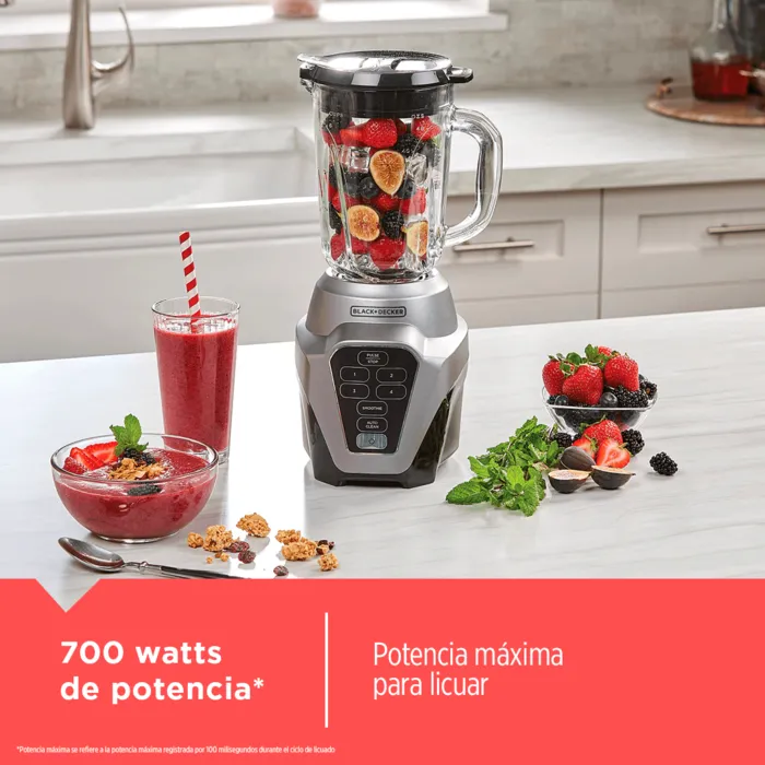 Licuadora Black+Decker Digital 700W potencia, BL0976-1MDLA Licuadora Black+Decker Digital potente 1.5L BL0976-1MDLA ICE CRUSH