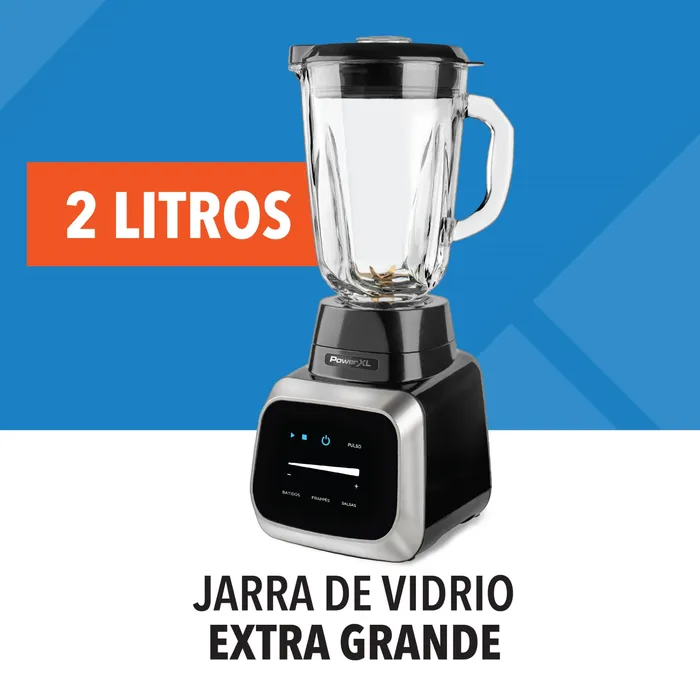 Licuadora PowerXL potencia 1800W 6 cuchillas de titanio 2L