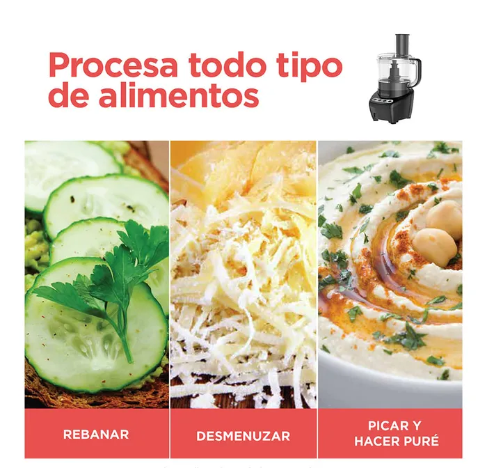 Procesador de Alimentos Black+Decker FP4200B Procesador de Alimentos Black + Decker FP4200B