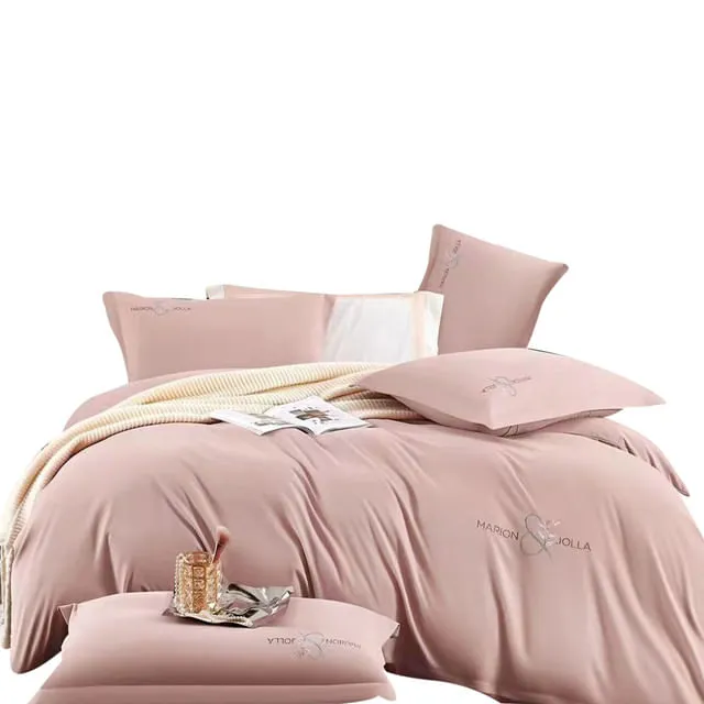 Duvet Tacto Suave Unicolor Rosado Queen