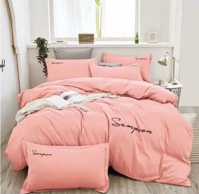 Duvet Sampson Bordado Palo De Rosa