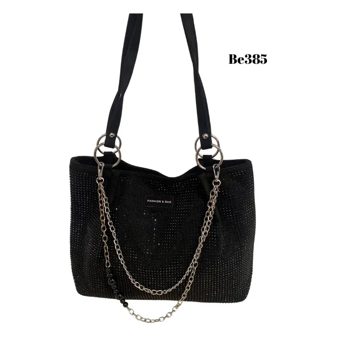 Bolso Incanta shoes Bolso Negro Apliques Be339 BE339