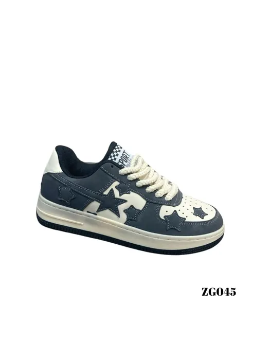 Tenis beige detalles gris zg045-35