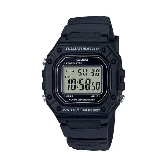 Reloj Casio Para Hombre Resina Original W-218h-1avdf