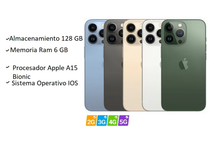 Celular Iphone 13 Pro 128GB Dorado Reacondicionado