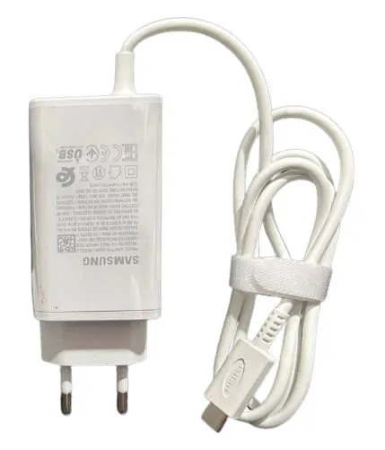 Cargador Samsung 65W Carga rapida Tipo C Blanco