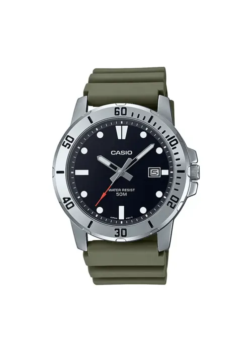 Reloj Casio Para Hombre Goma Original Mtp-vd01-3evudf