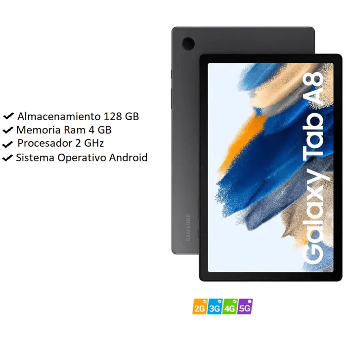 Tablet Galaxy Tab A8 gris 32GB Tablet Galaxy Tab A8