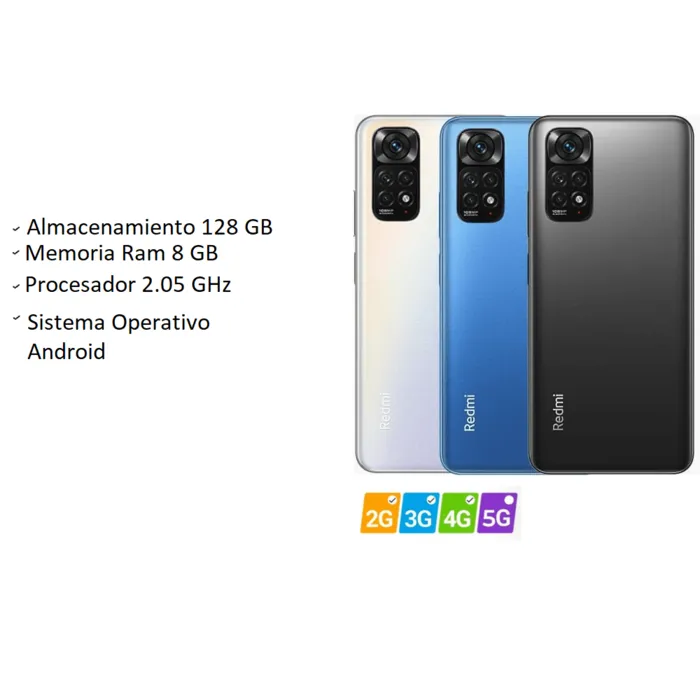 Celular Note11S 128GB 8 RAM blanco