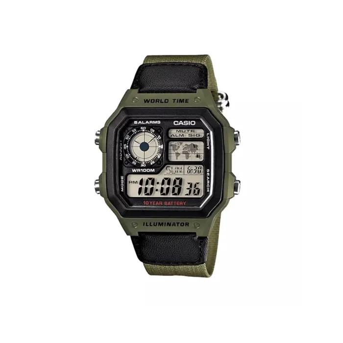 Reloj Casio Para Hombre Original Ae-1200whb-3bvdf