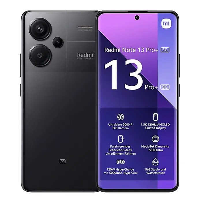 Celular Xiaomi redmi note 13 pro plus 5G 256GB negro