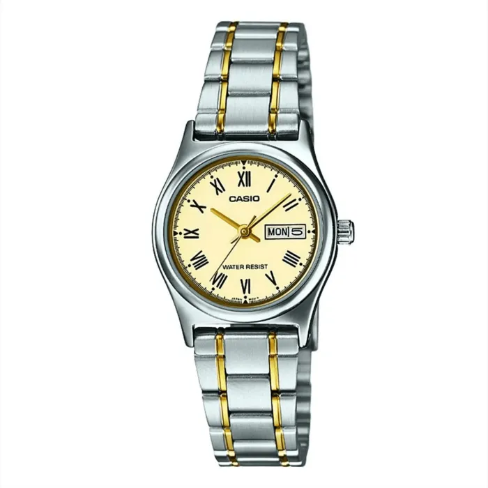 Reloj Casio Para Mujer Acero Dorado Original Ltp-v006sg-9budf