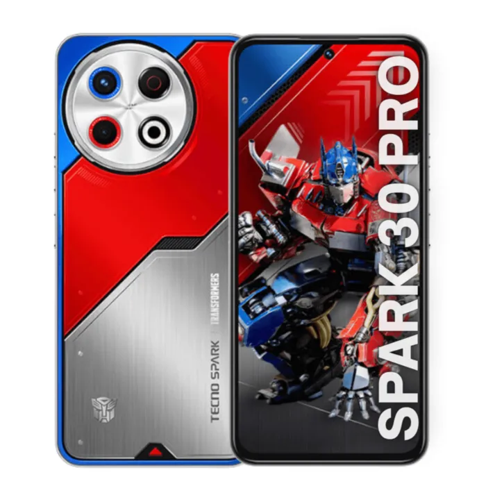 Celular Tecno Spark 30 Pro 8+256GB Edición Optimus Prime