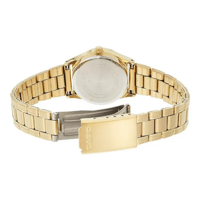 Reloj Casio Para Mujer Acero Dorado Original Ltp-v006g-7budf