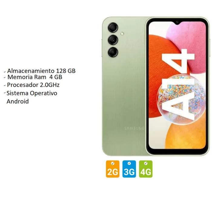 Celular Samsung Galaxy A14 128GB 4 Ram Verde