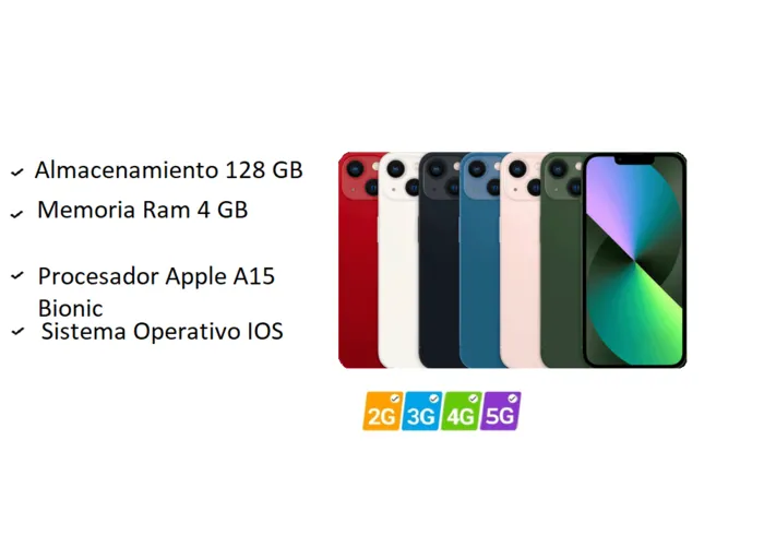 Celular Iphone 13 128GB Blanco