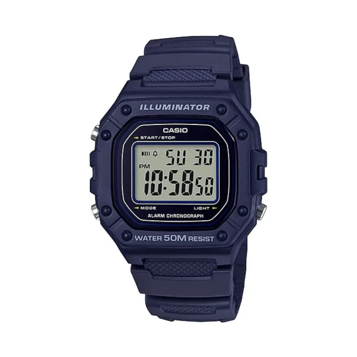 Reloj Casio Para Hombre Resina Original W-218h-2avdf