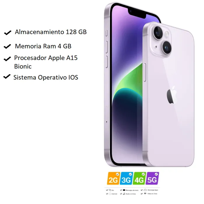 Celular Iphone 11 de 128GB Lila Reacondicionado