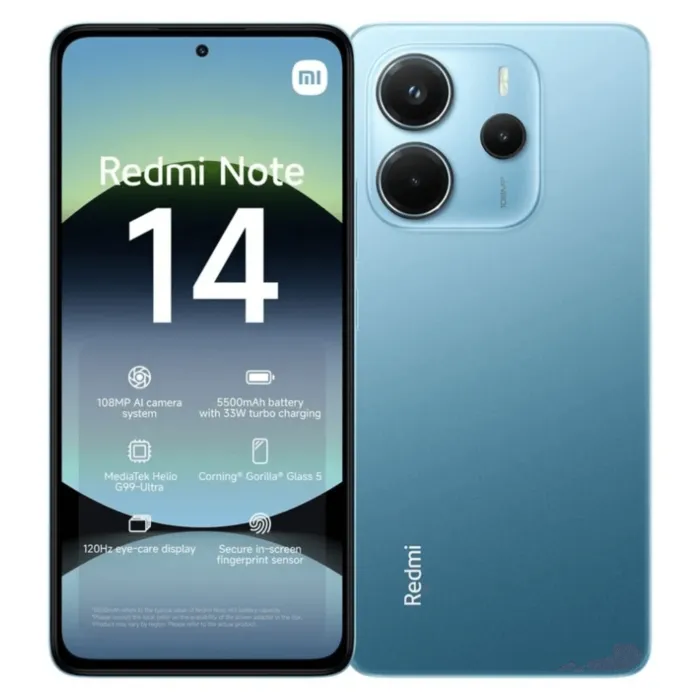 Celular Xiaomi Redmi Note 14 8+256GB Azul Oceano