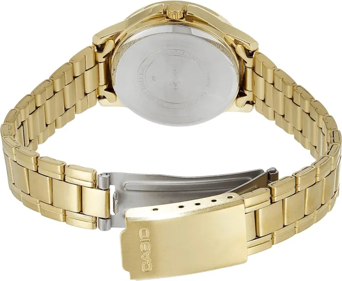 Reloj Casio Para Mujer Acero Dorado Original Ltp-v004g-7budf