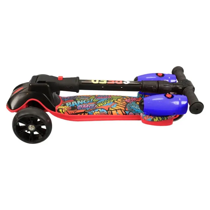 Patineta para Niño Scooter con Humo color Rojo y Azul