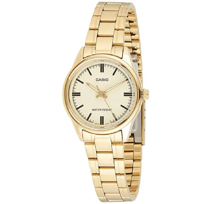 Reloj Casio Para Mujer Acero Dorado Original Ltp-v005g-9audf