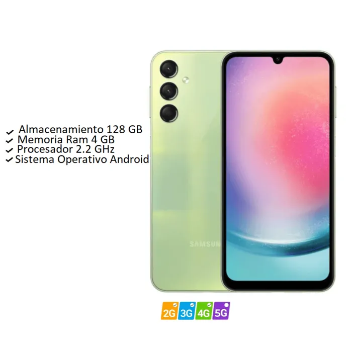 Celular Samsung A24 128GB 4 RAM verde