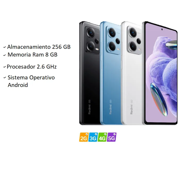 Celular Note 12 Pro 256GB 8 RAM 5G azul